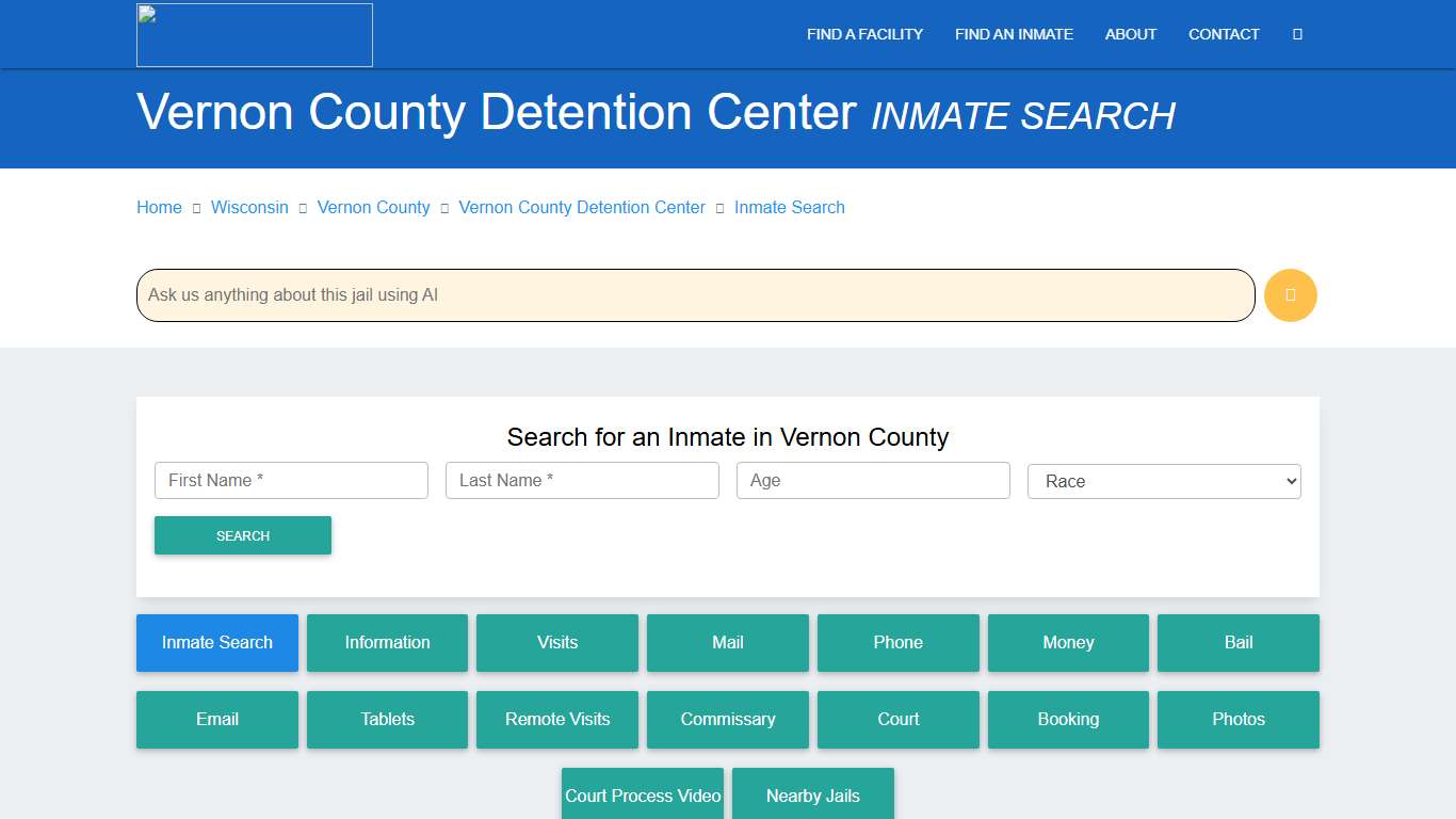 Vernon County Inmate Search & Roster Find Inmates WI